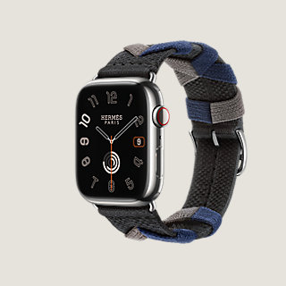 Series 9 case & Band Apple Watch Hermès Single Tour 45 mm Bridon 